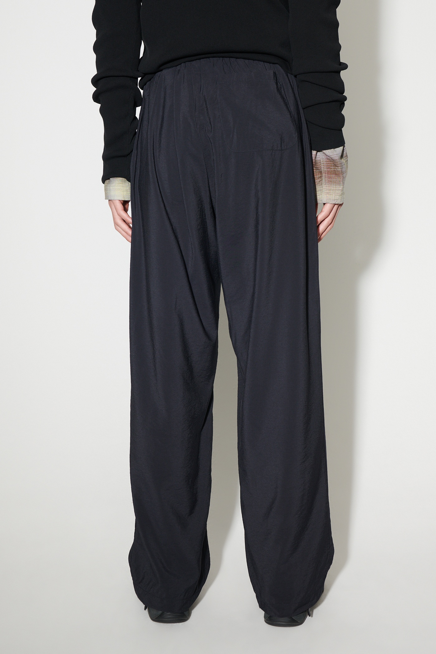 Luft Trousers Black Liquid Viscose - 4