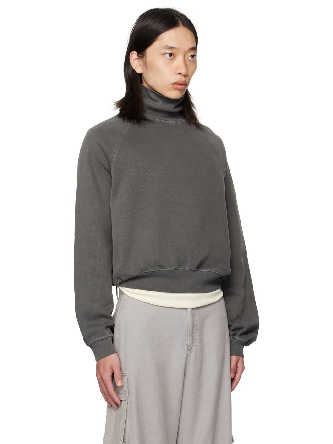 Gray Scholar Rollneck Turtleneck - 2
