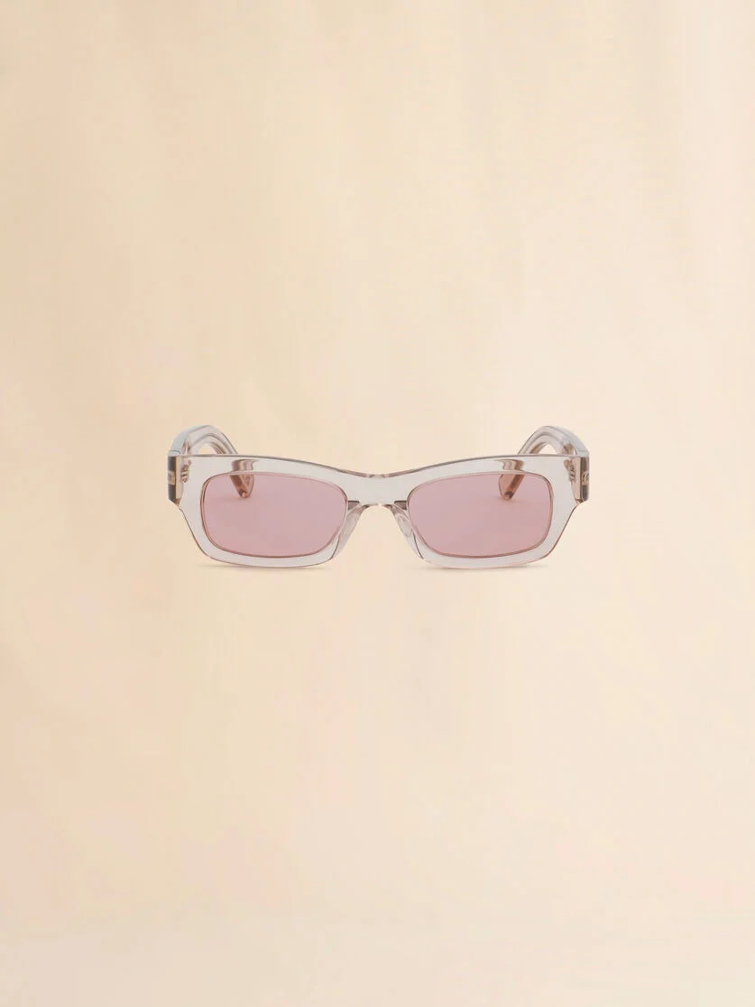 CLEAR CREAM HAICLI SUNGLASSES - 1
