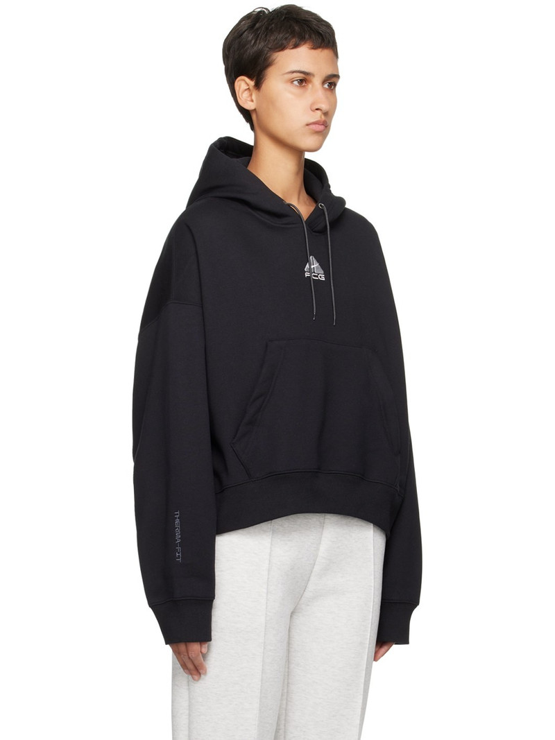 Black Embroidered Hoodie 2