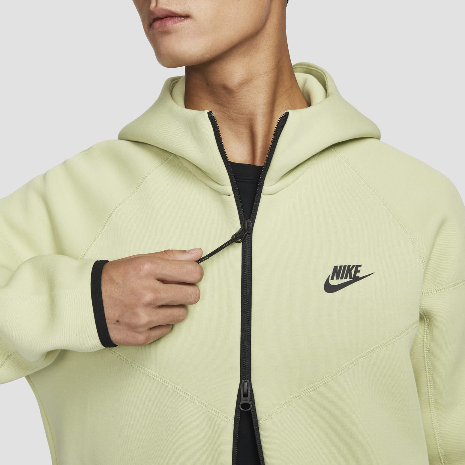 Nike Tech Fleece Full-Zip Windrunner Jacket 'Yellow Green' FB7922-371 - 4