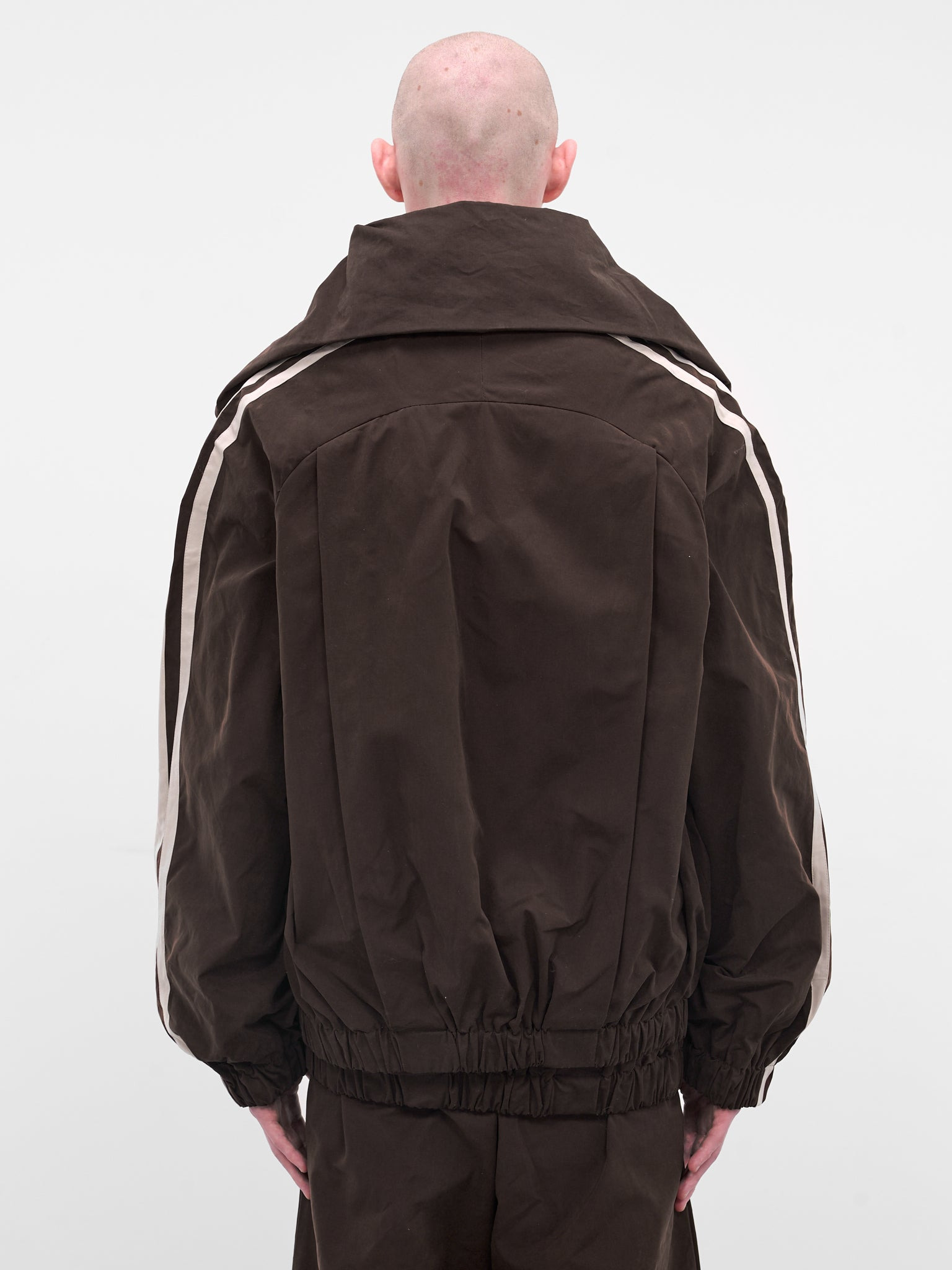 Brown Layered Fusion Track Jacket - 3