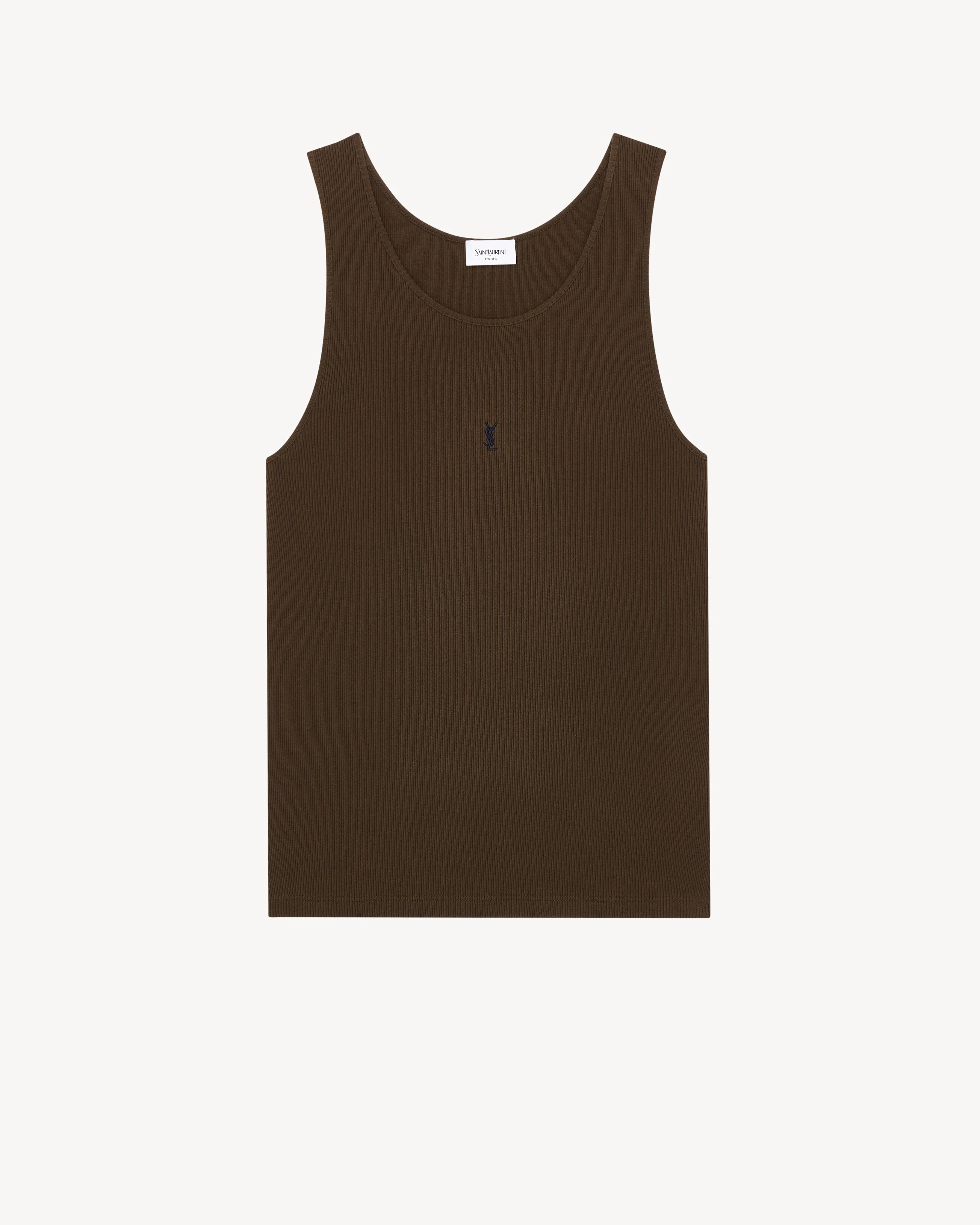 CASSANDRE RIBBED TANK TOP - 1