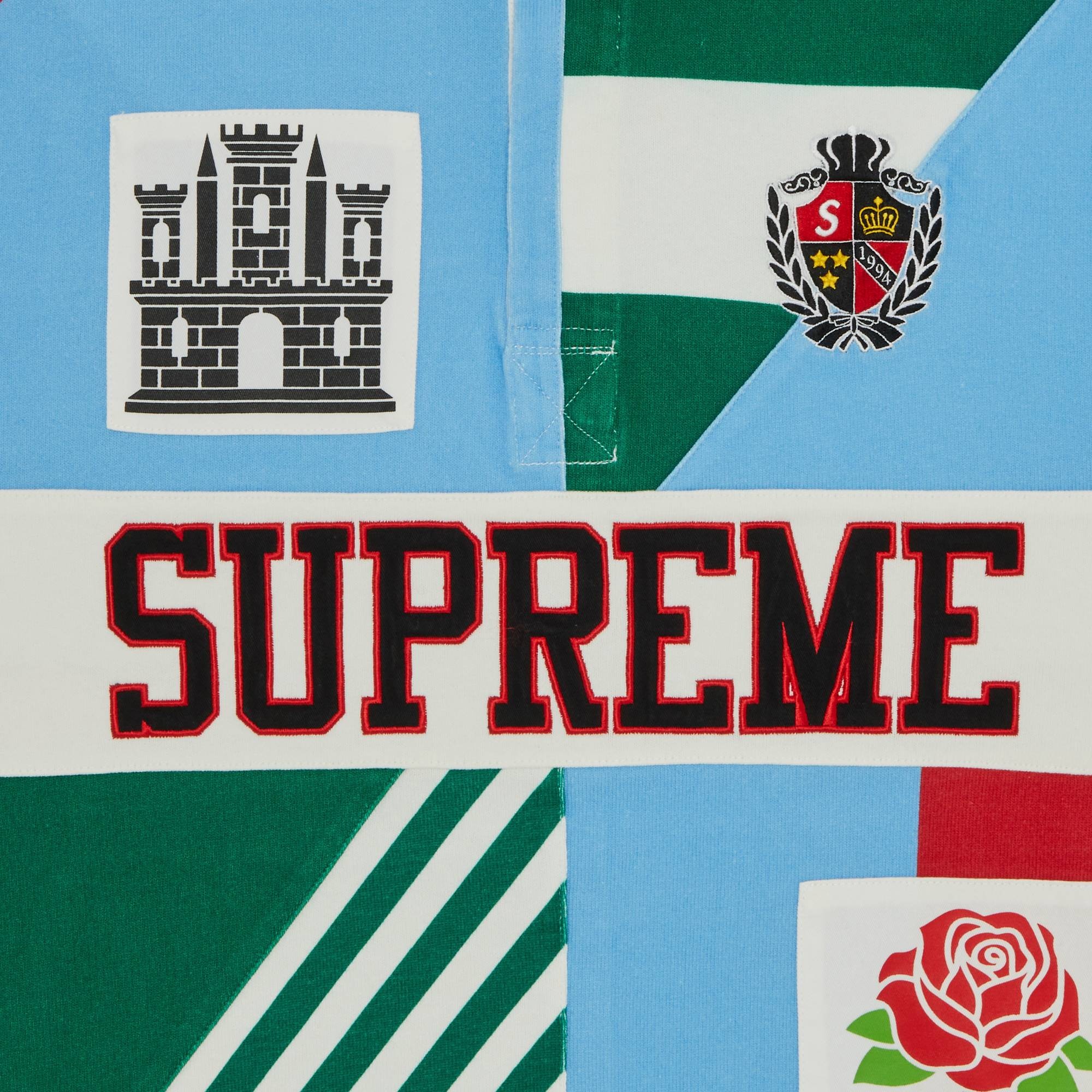Supreme Supreme Rose Rugby 'White' | goat | REVERSIBLE