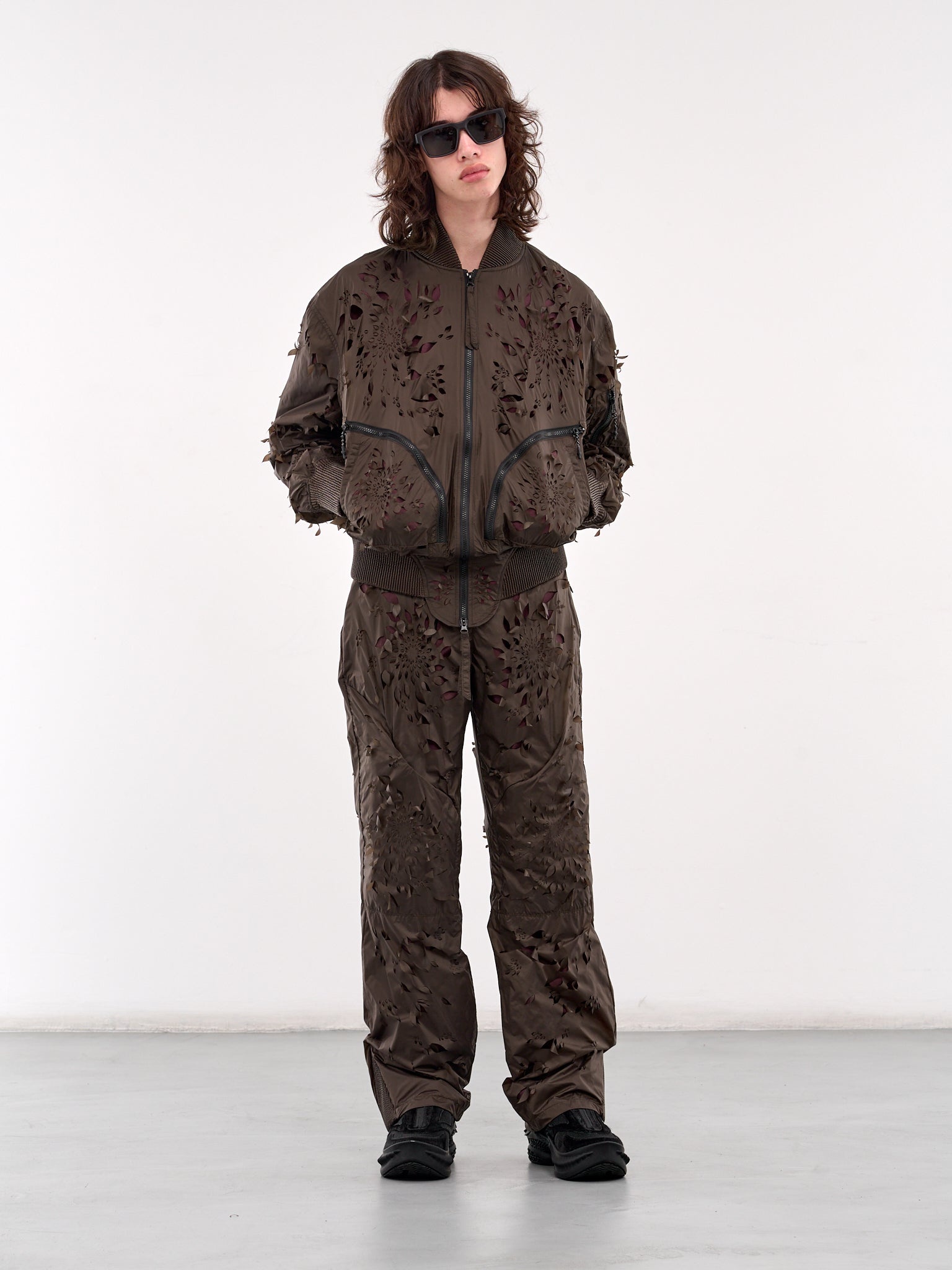 Laser-Slashed Petal Trousers - 6