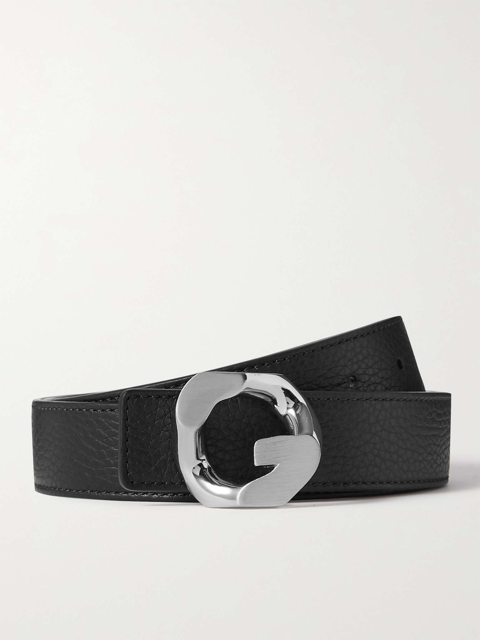 3cm Full-Grain Leather Belt - 1