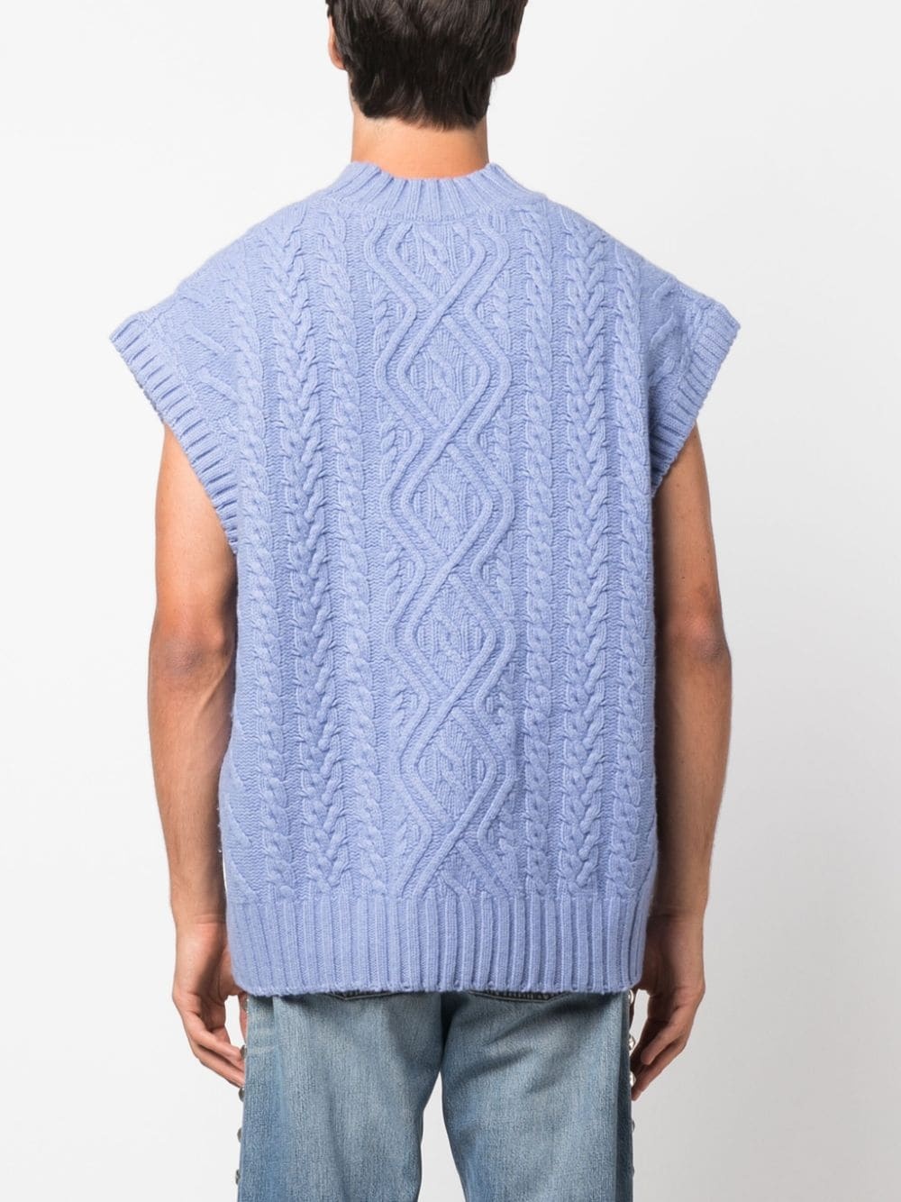 Boiled cable-knit vest - 4