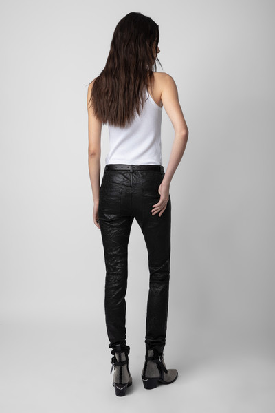 Zadig & Voltaire Phlame Crinkle Leather Pants outlook