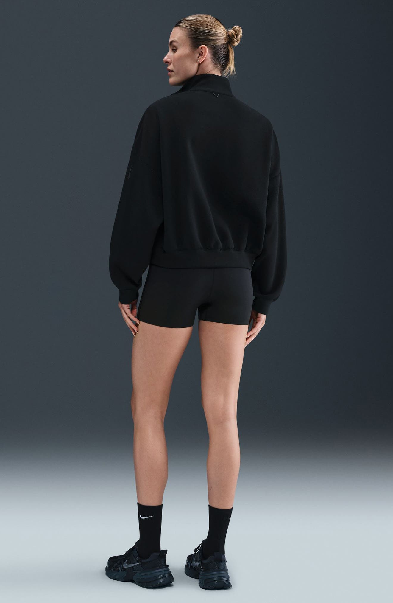 Nike Form Dri-FIT Boy Shorts in Black/Smoke Grey at Nordstrom - 9
