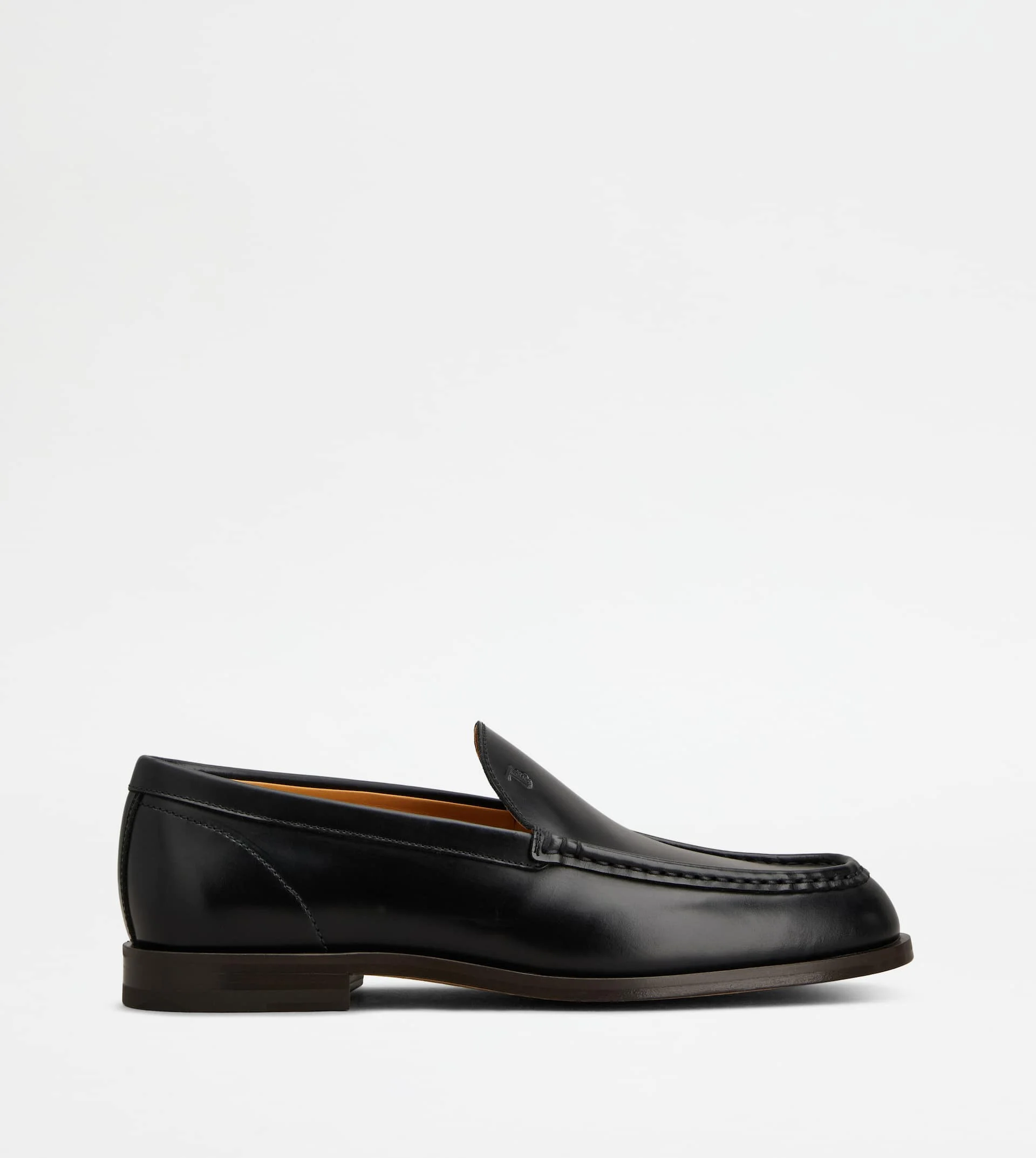 SLIPPER LOAFERS IN LEATHER - BLACK - 1