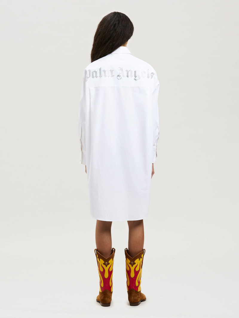 RHINESTONE OVER LOGO SHIRTDRESS 5
