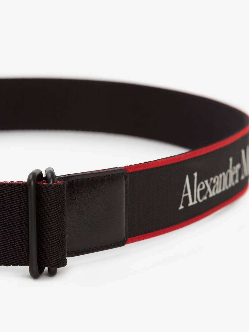 Camera Belt in Black/red - 3