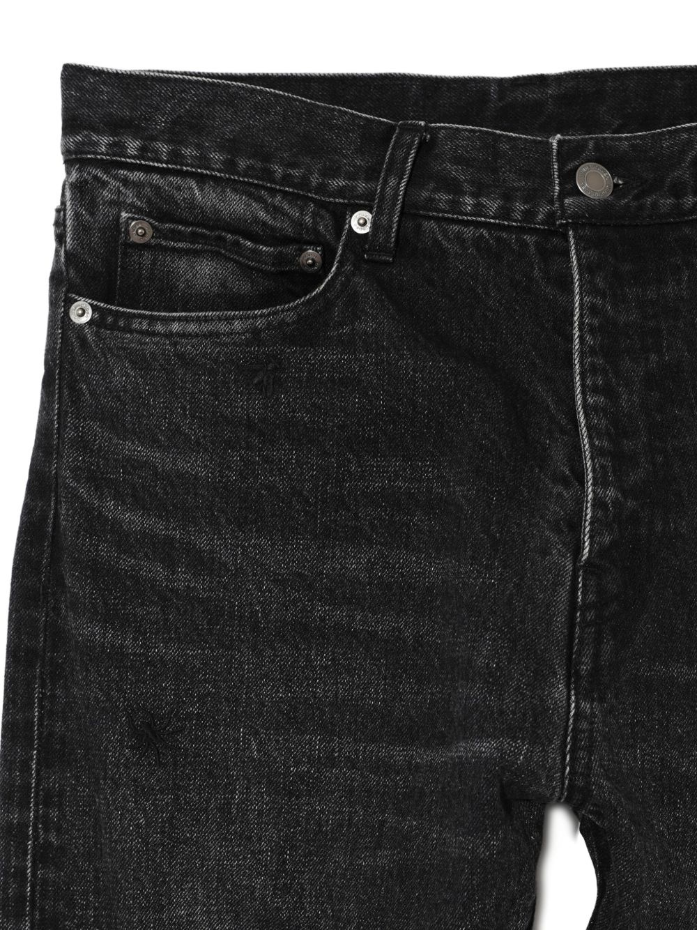 spider-embellished jeans - 4