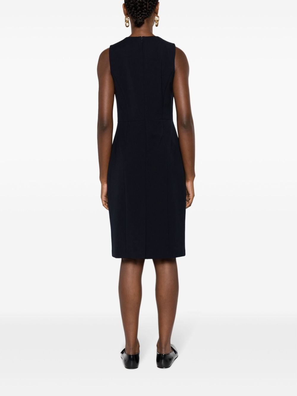 sleeveless knee-length dress - 4