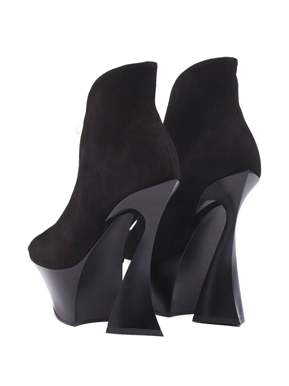 95mm Fang sculpted-heel boots - 2