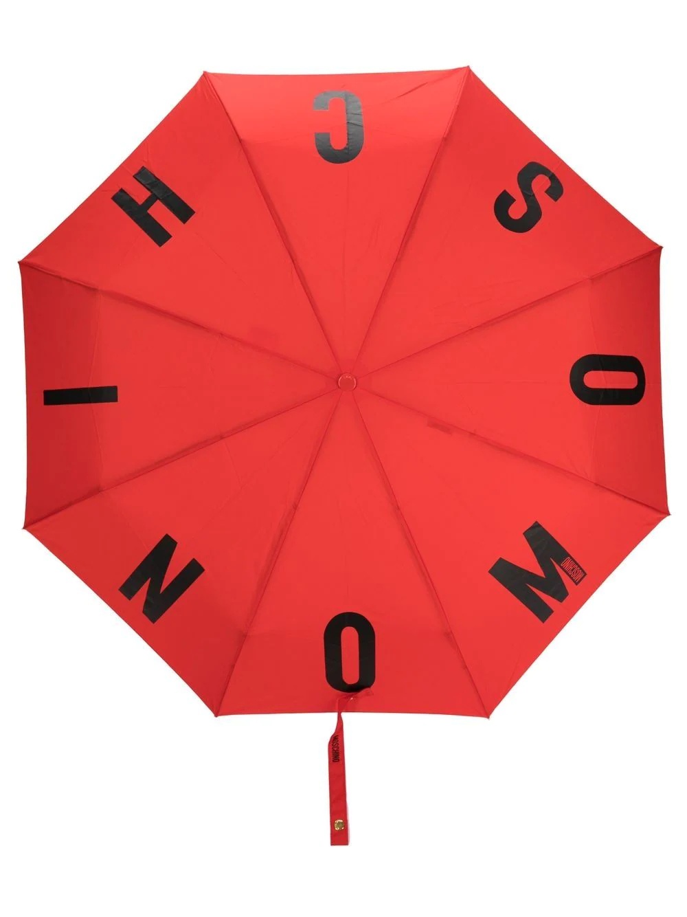 logo-print panelled umbrella - 1