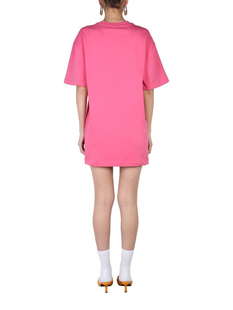 【送料&関税込】Moschino Dress With Multicolor Flocked Logo Love Moschino Multicolored Floral Fit&Flare Dress Size L | eBay