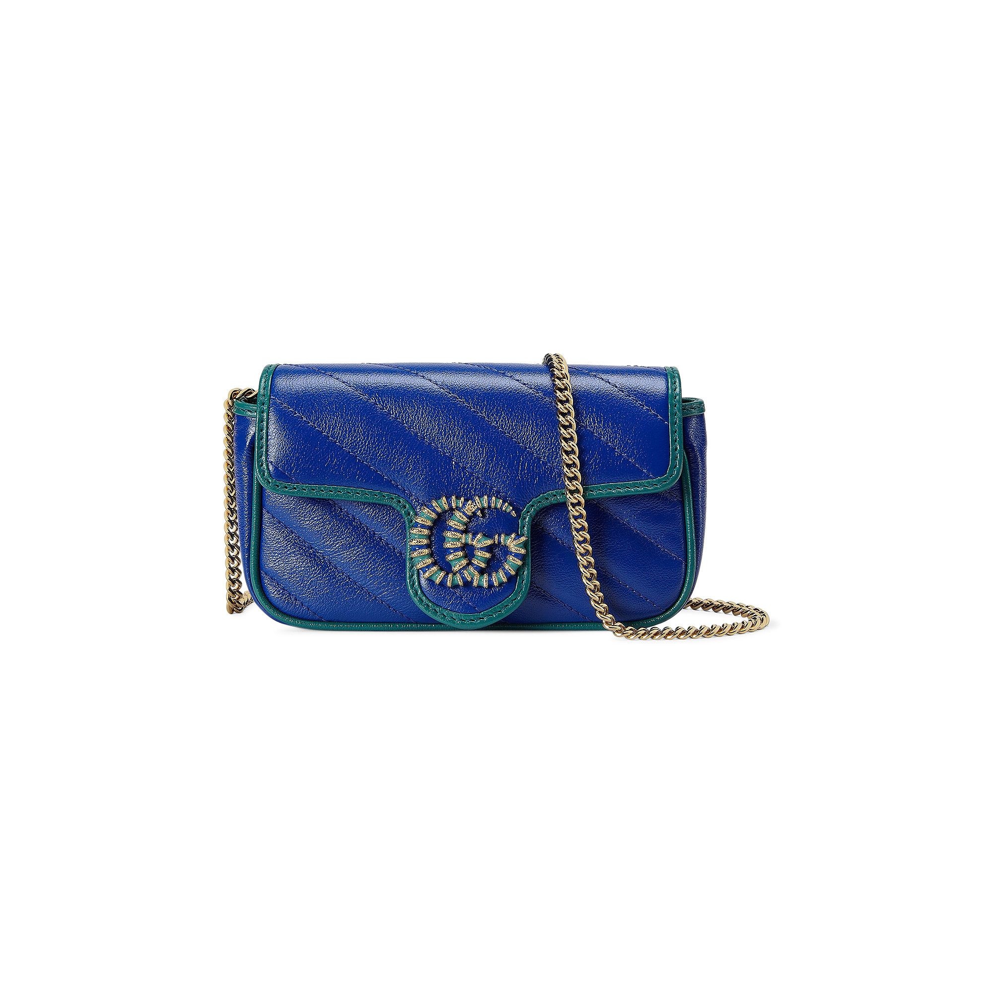 Gucci Super Mini Bag 'Blue' - 1