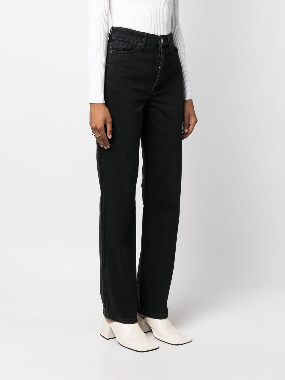 straight-leg organic-cotton jeans - 3