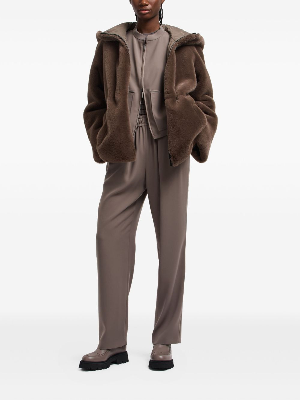 elastic-waist pleated trousers - 2