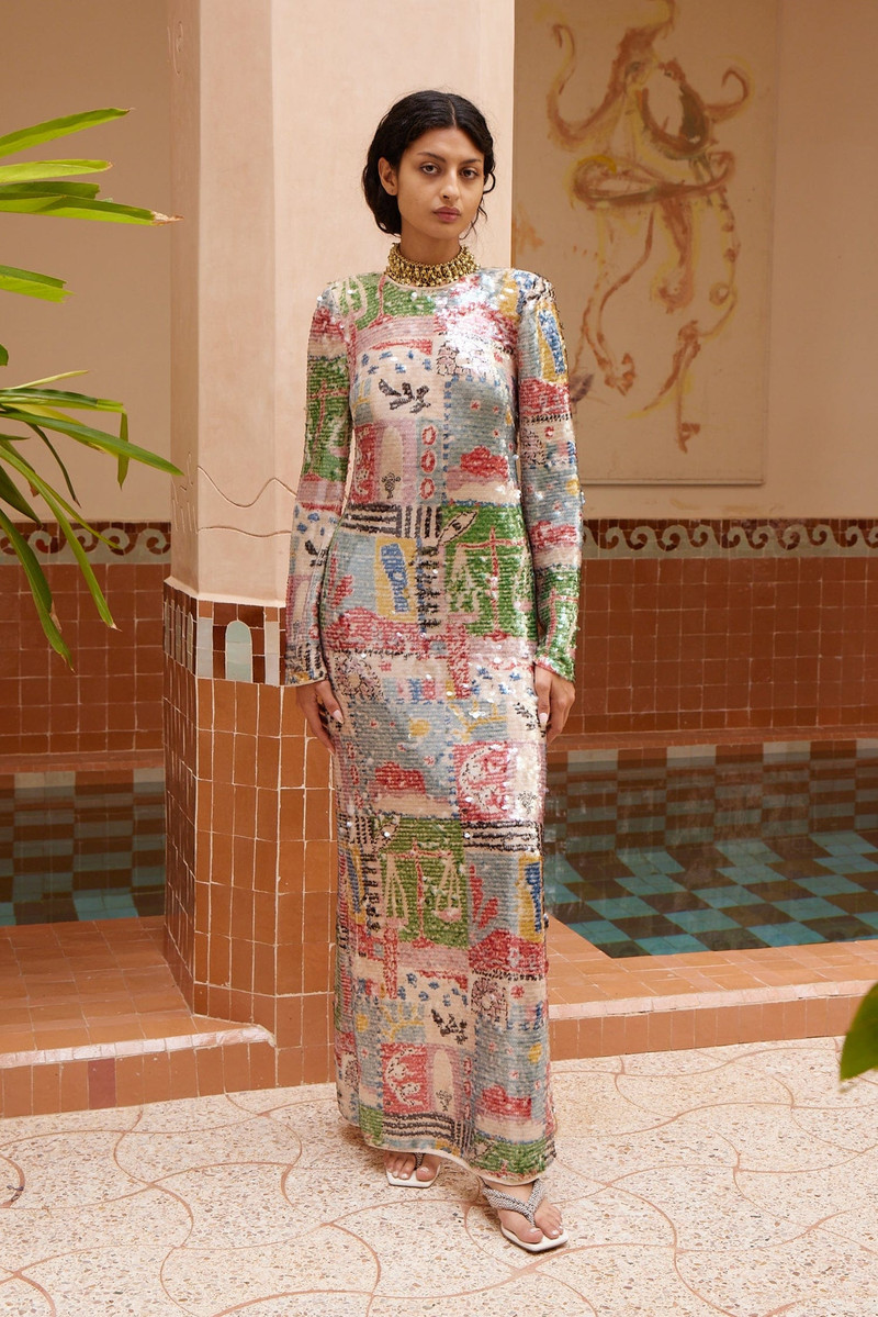 ALÉMAIS Lumira Sequin Gown outlook