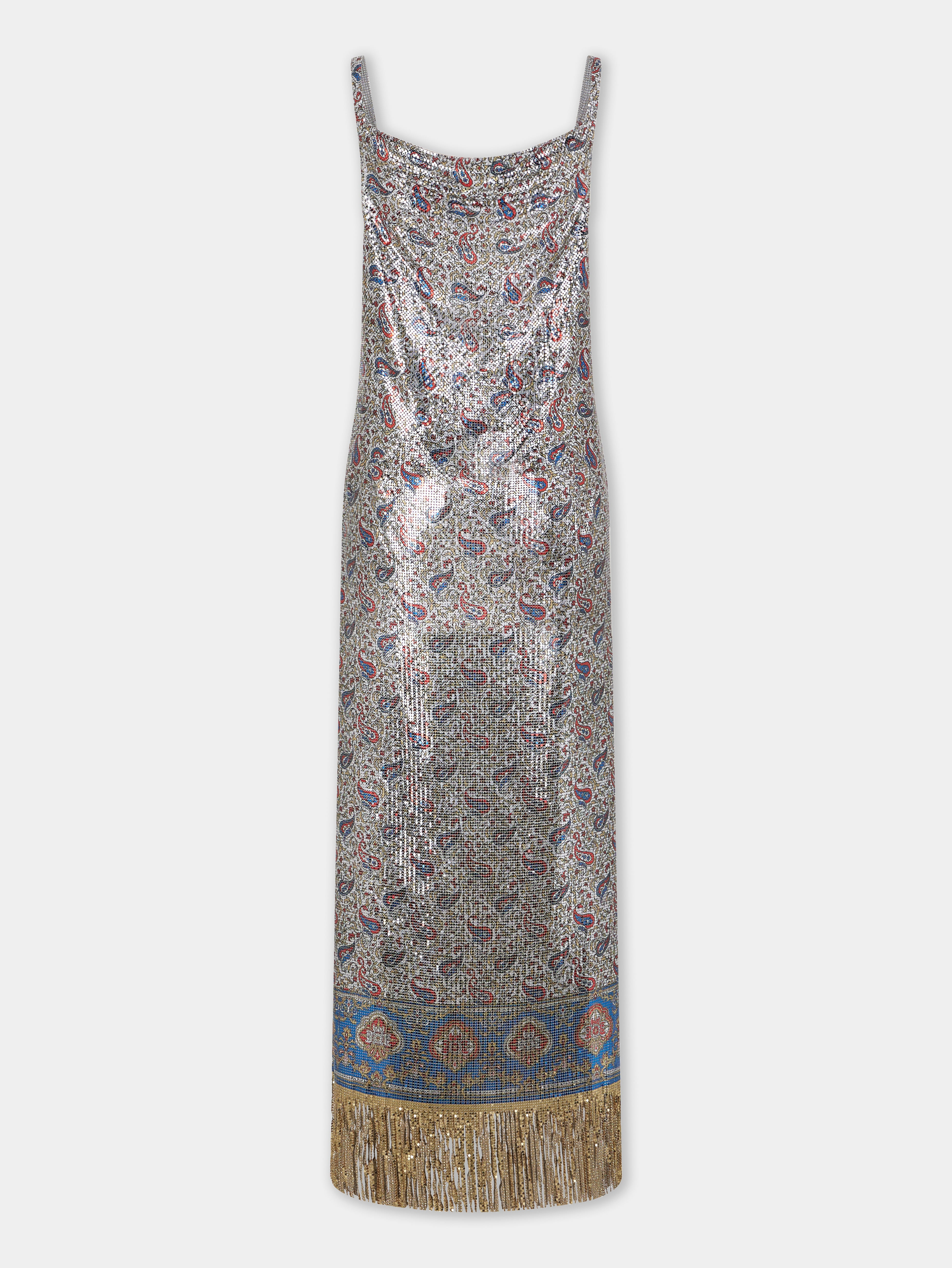 MIDI DRESS IN PRINTED MESH - 7