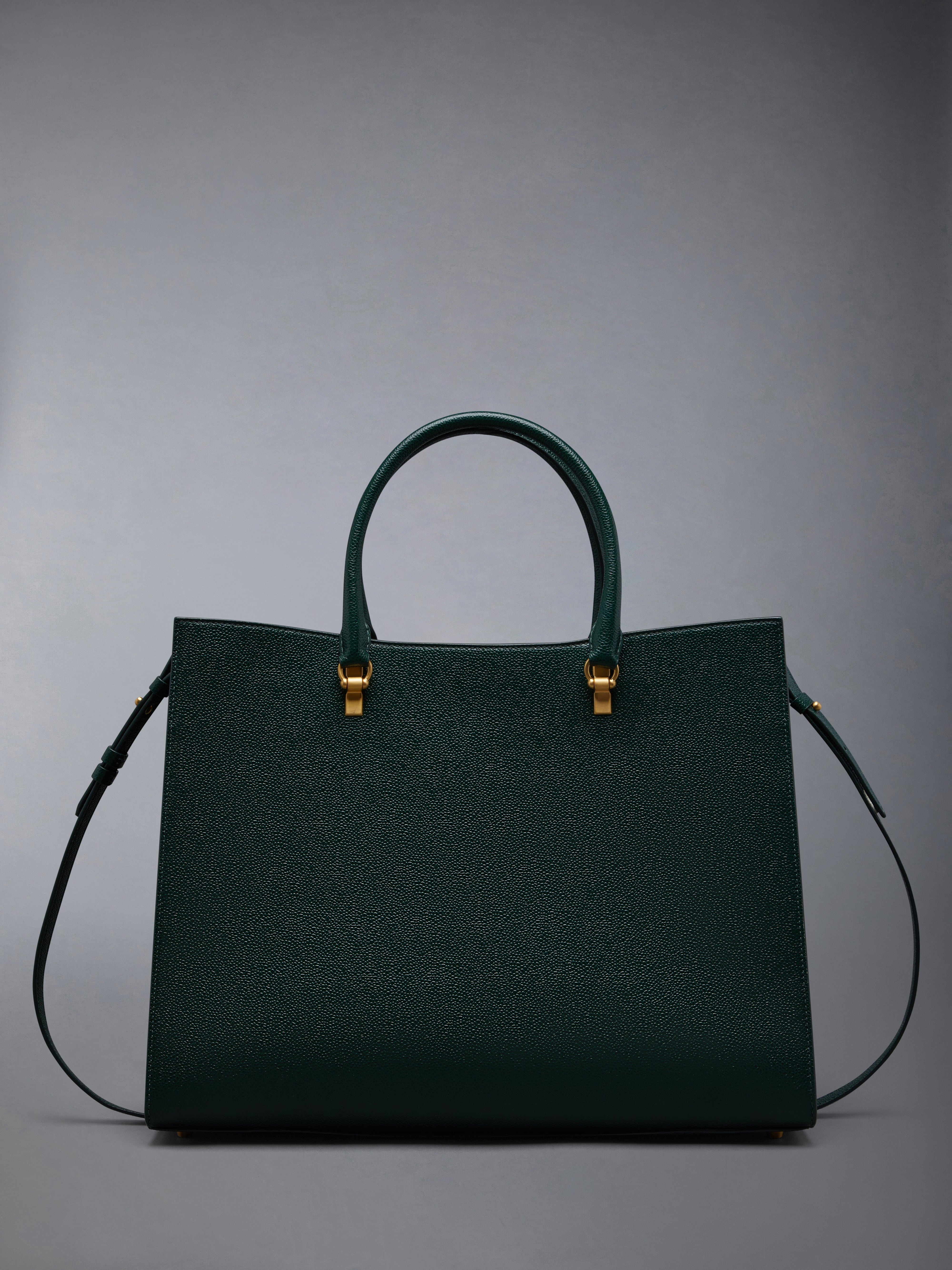 Pebble Grain Leather Large Duet Tote - 3