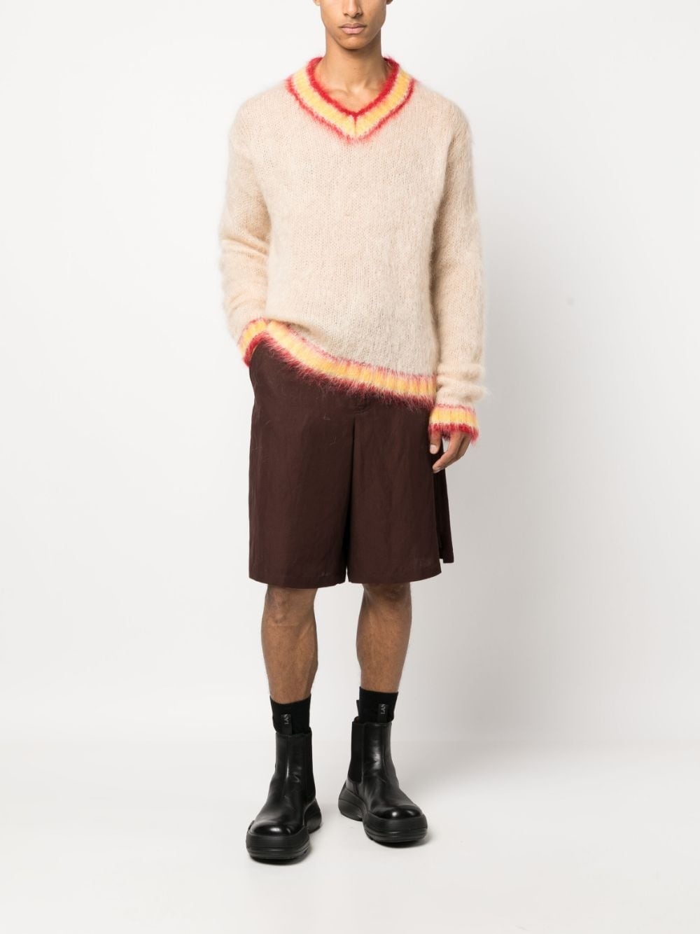 brushed mohair-blend jumper - 2