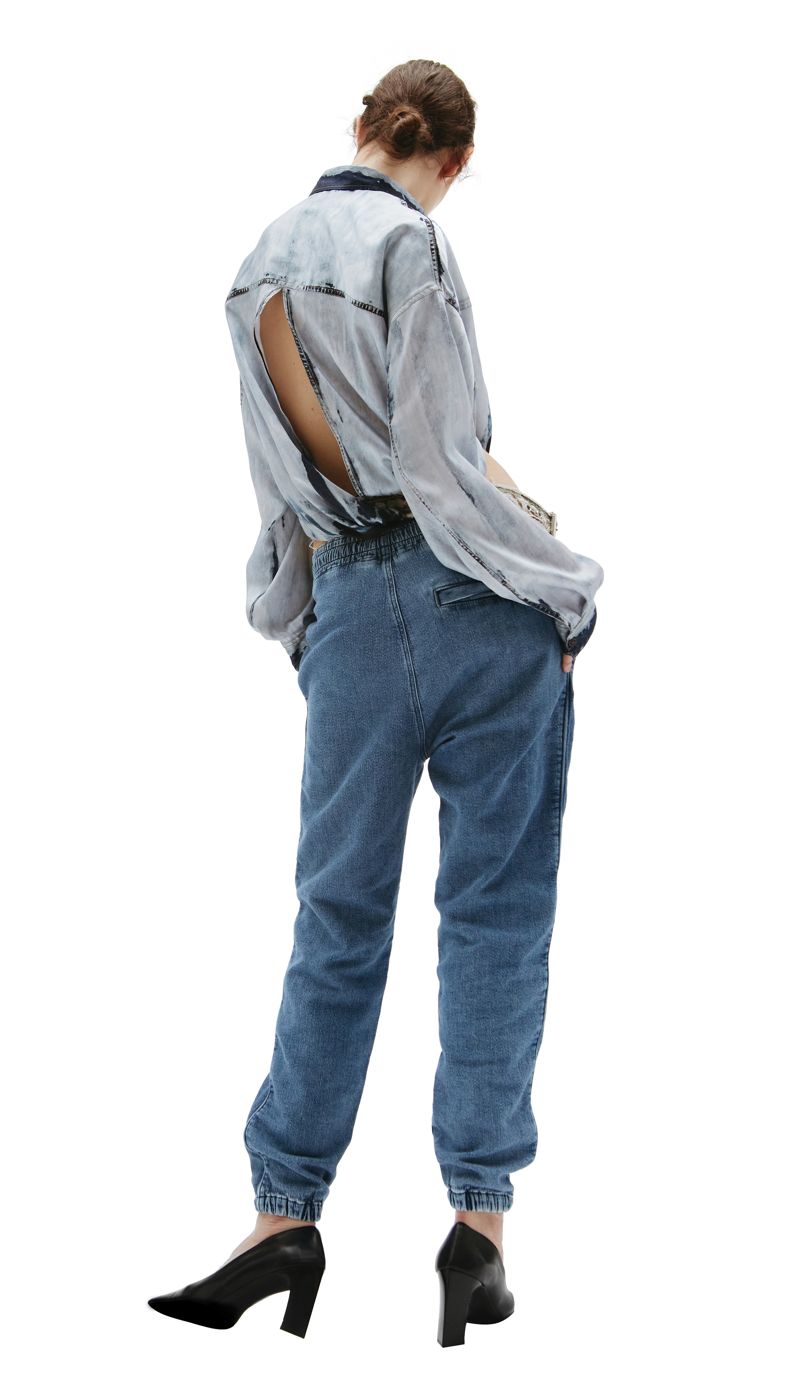 EMBROIDERED LOGO JEANS - 3