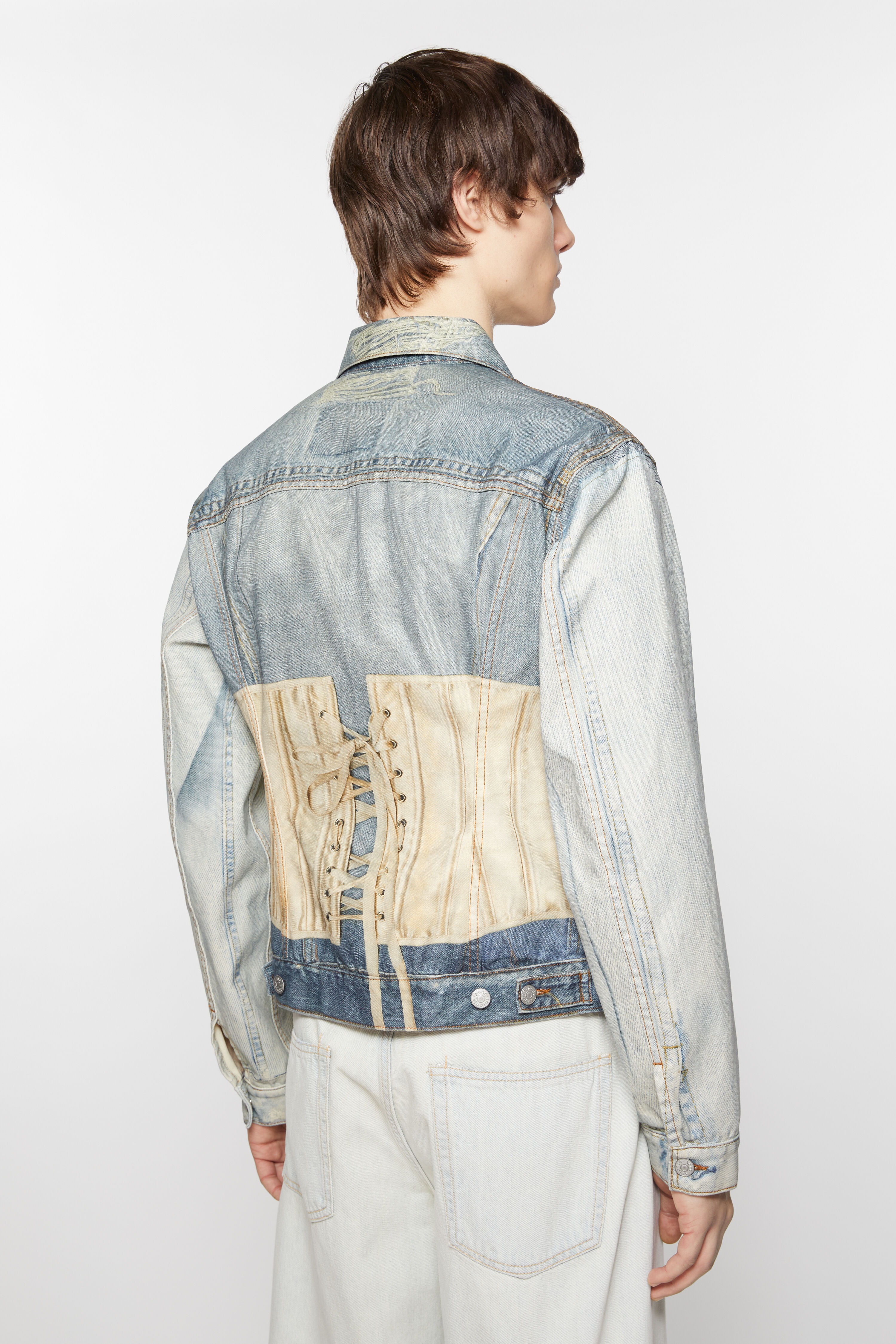 Printed jacket - Fitted fit - Mid Blue - 4