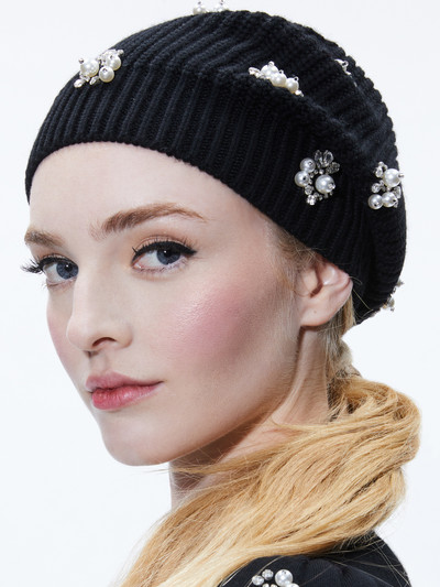 Alice + Olivia CHIRA SLOUCHY EMBELLISHED HAT outlook