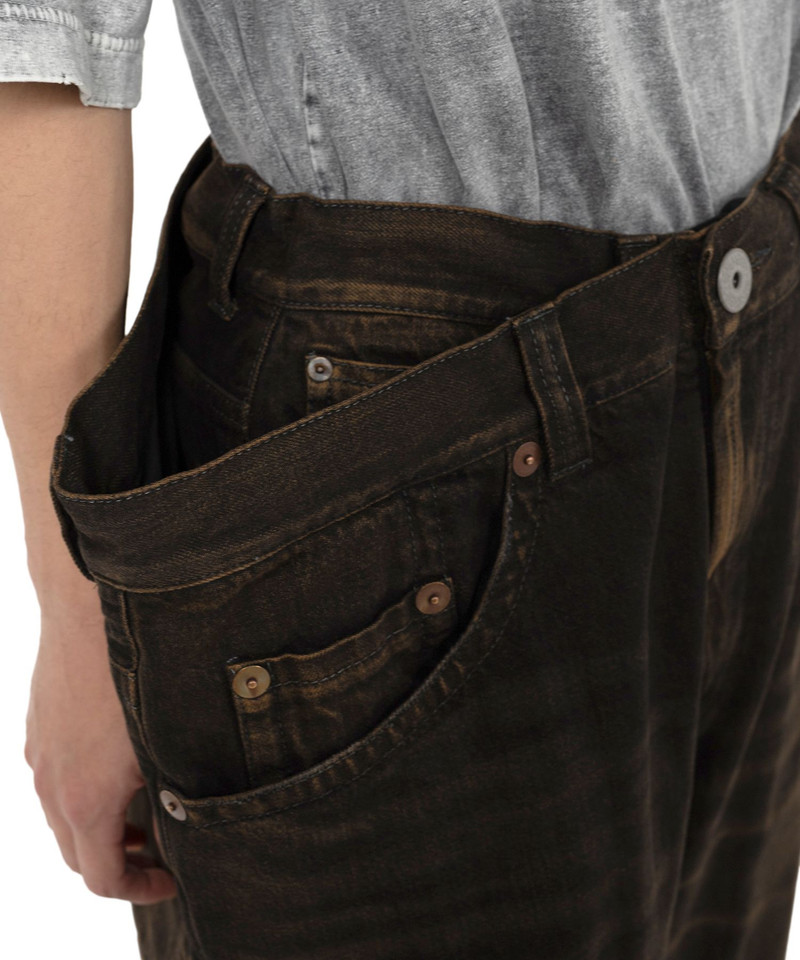 Huge Layered Denim Pants 10