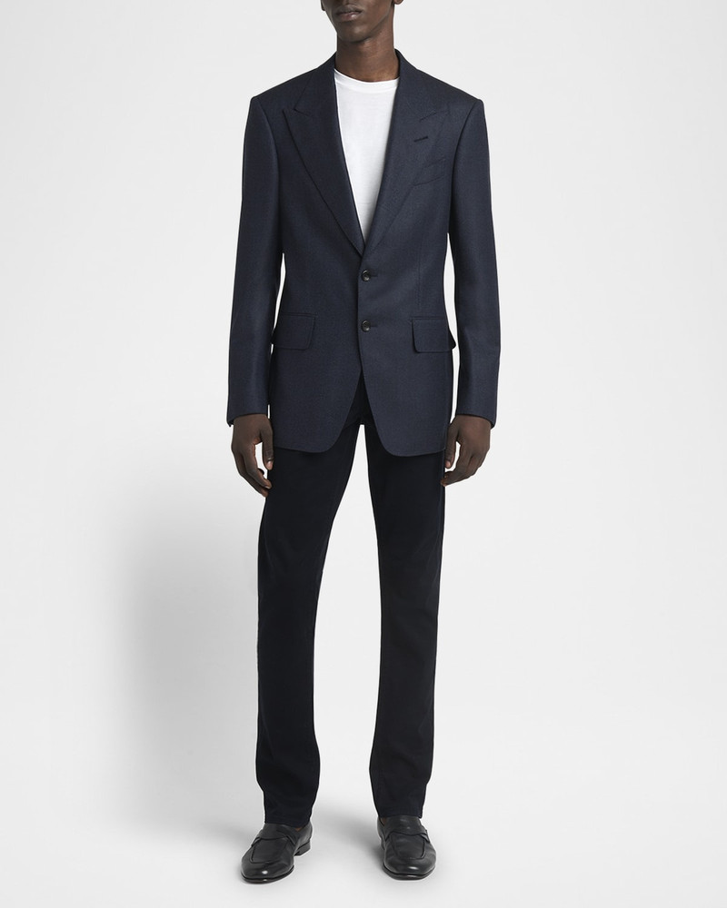 TOM FORD Men's Shelton Wool Herringbone Sport Coat outlook