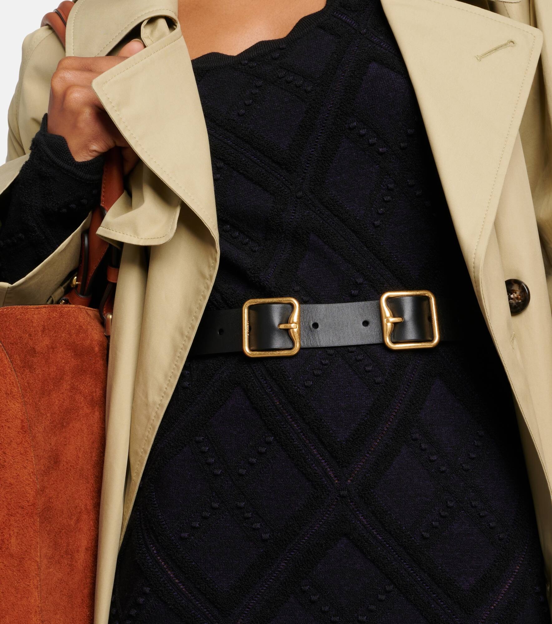 Double B leather belt - 2