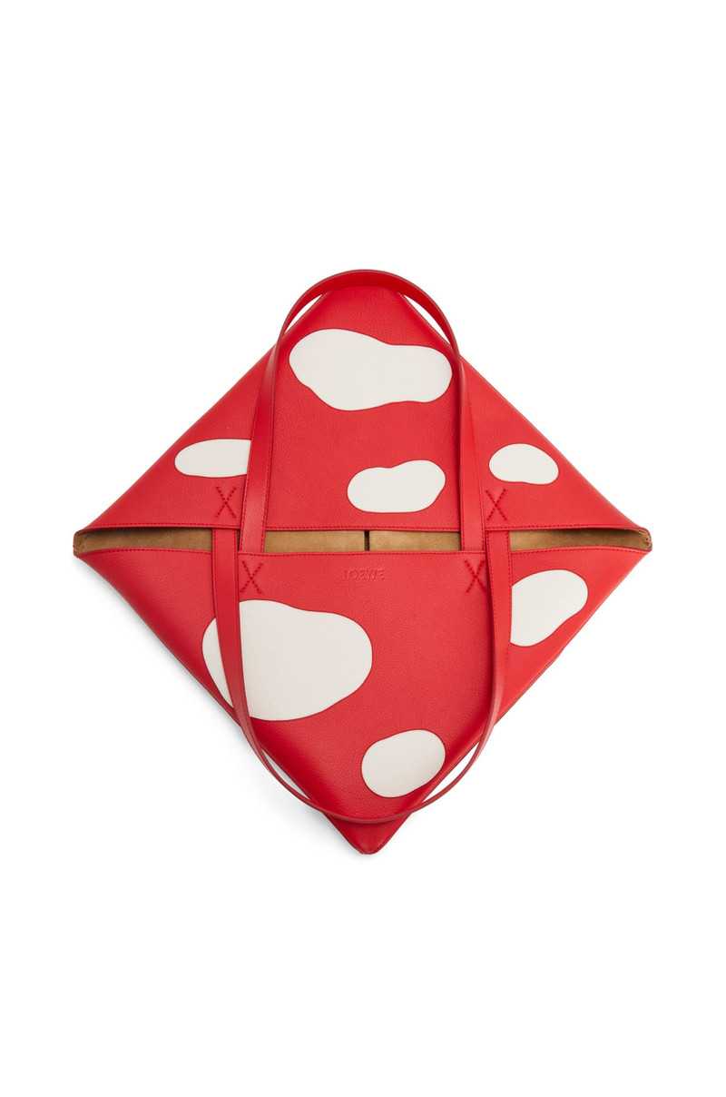 Mushroom 큰 퍼즐 Fold Tote 에 고전적인 calfskin 6