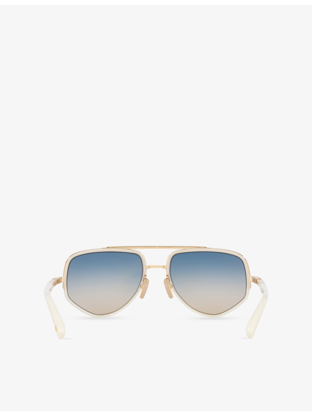 D4000467 Pilot-Frame Acetate Sunglasses - 4