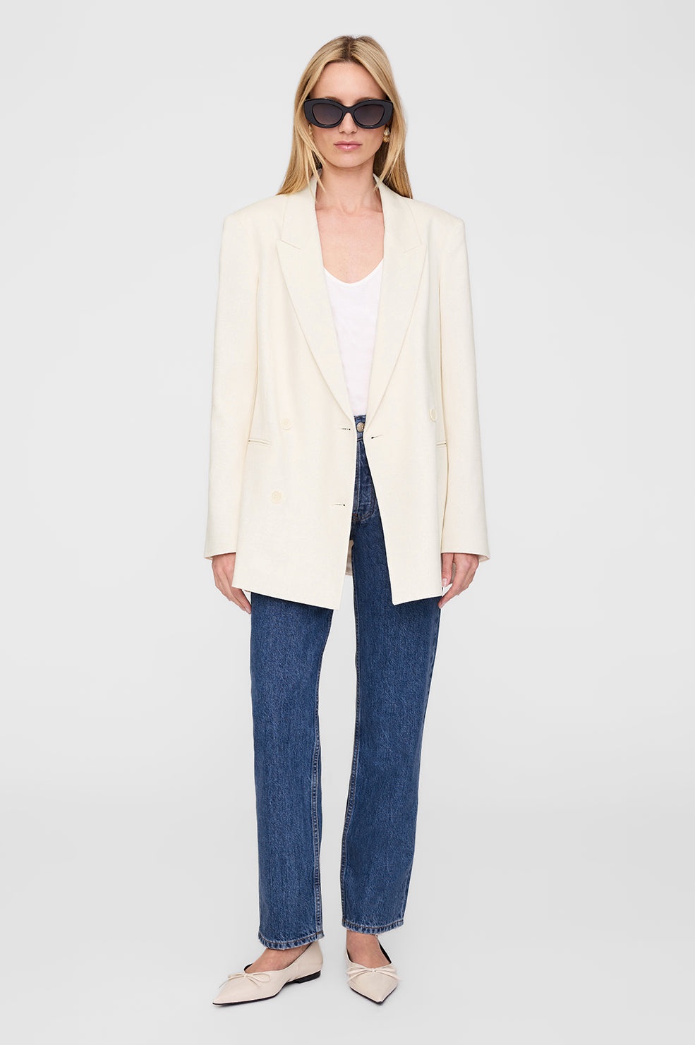 Jasmine Blazer - Cream - 2
