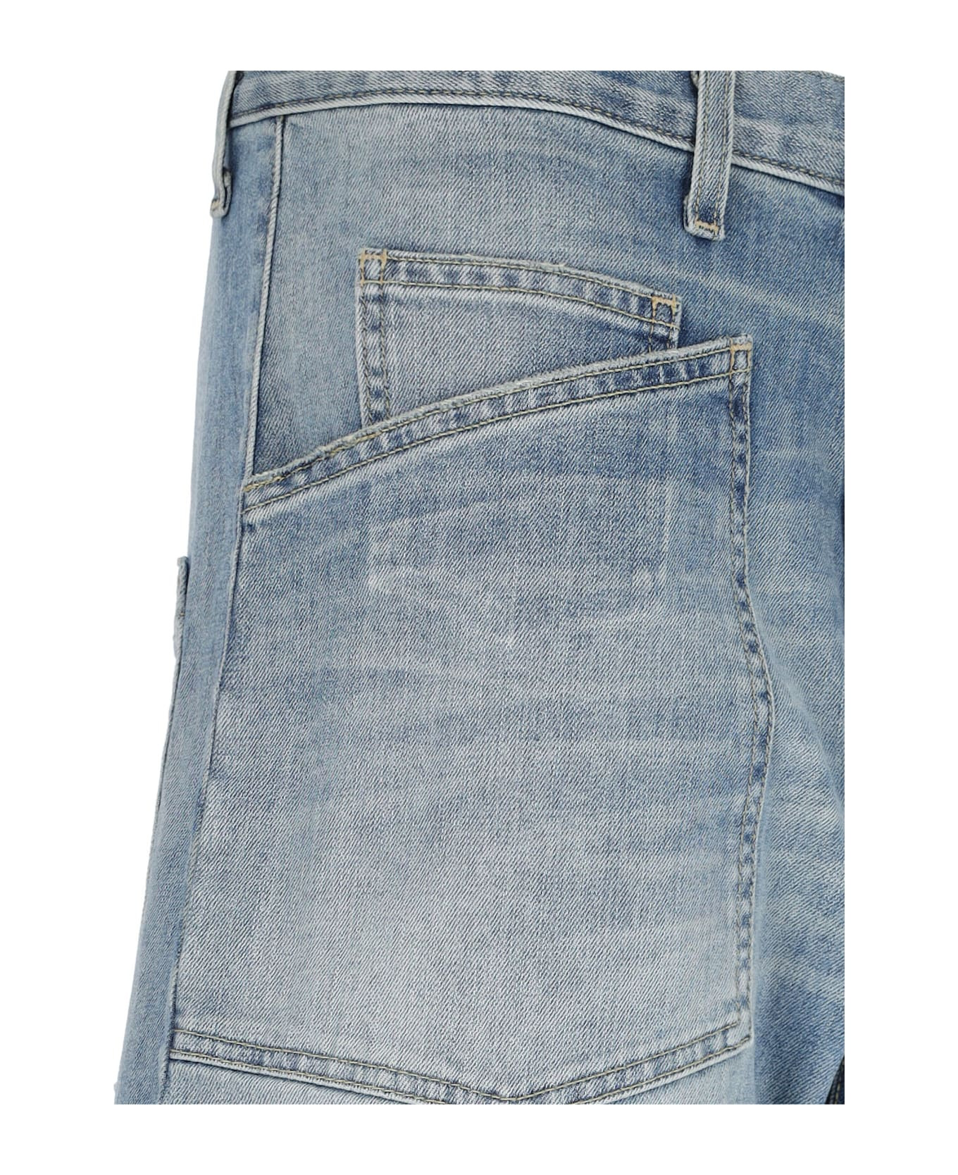 'shon' Curved Jeans - 5