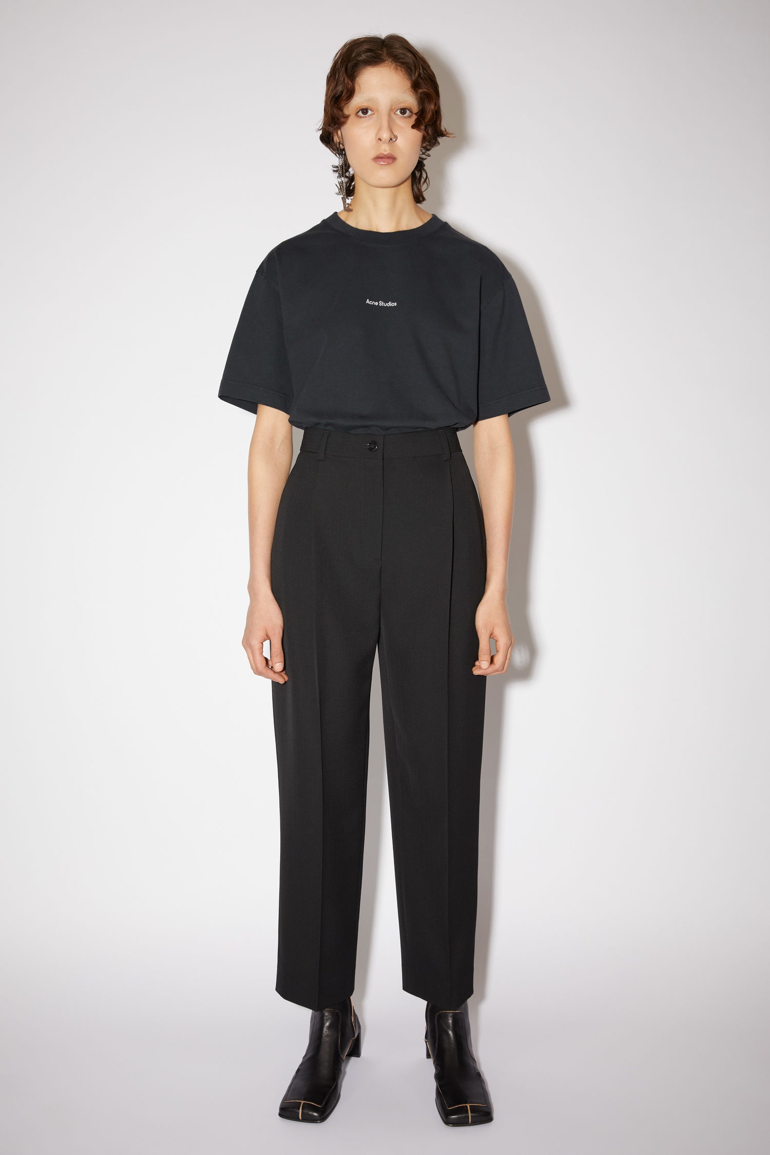 Pleated trousers - Black - 2