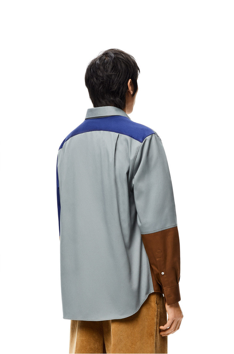 Patchwork shirt in cotton 4