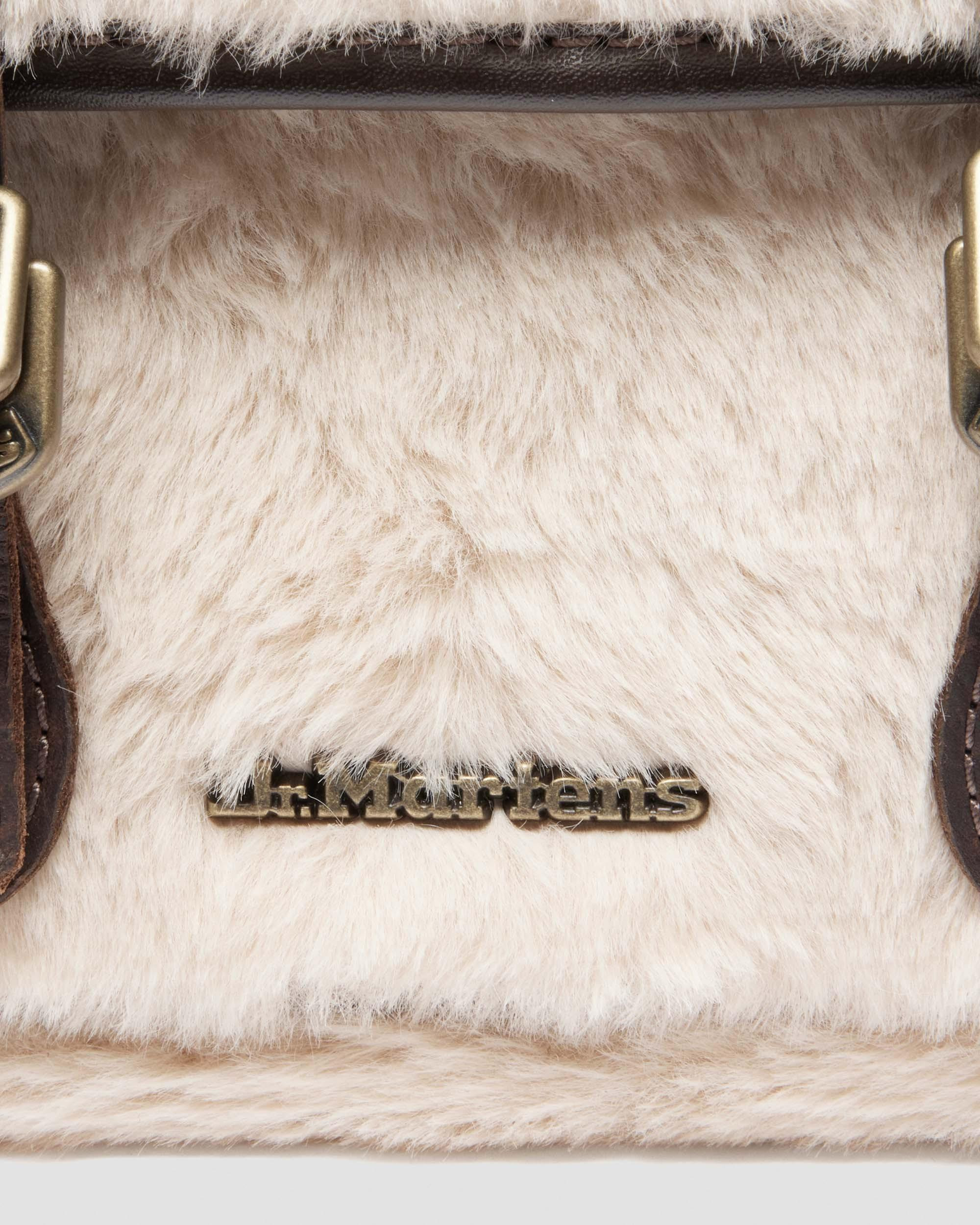7 INCH SATCHEL Leather & Faux Fur Satchel - 5