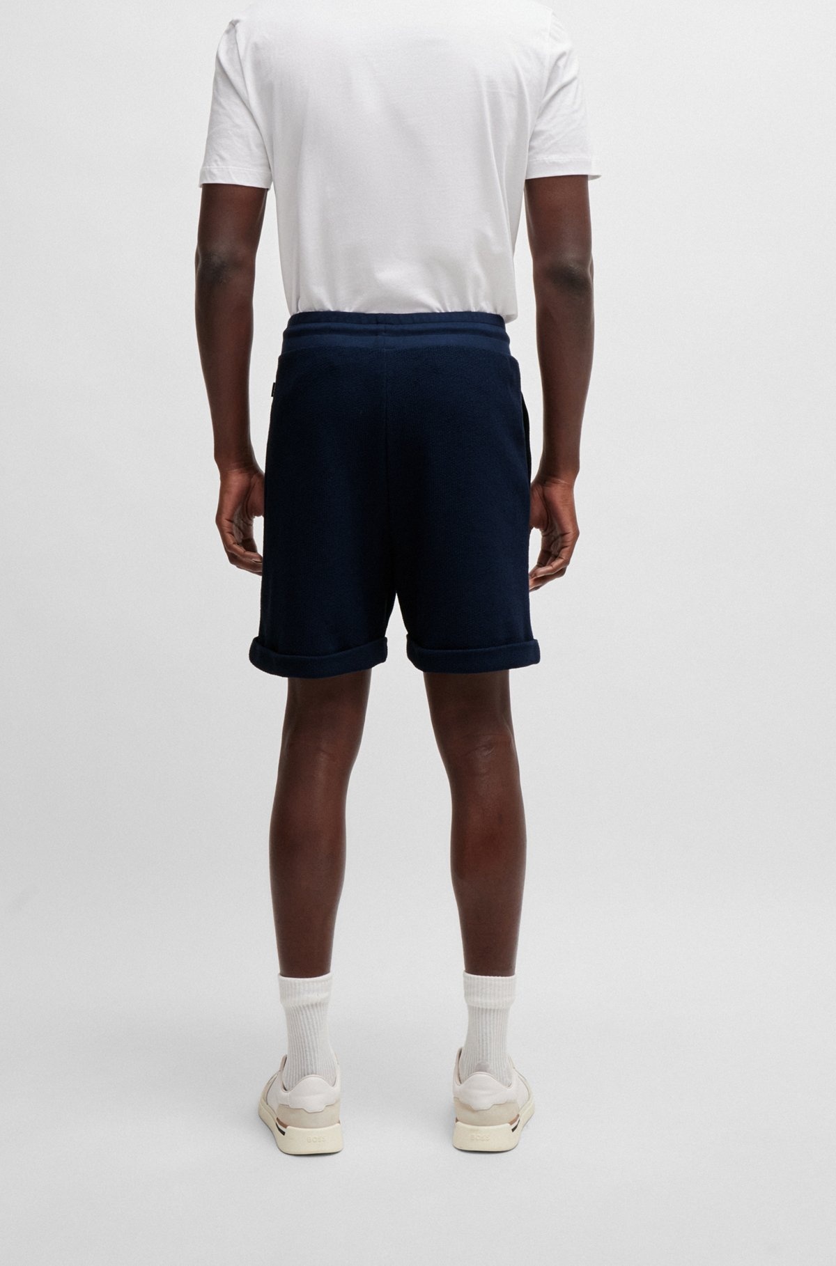 OVERSIZE-FIT SHORTS WITH SILVER-TONE TRIMS - 5