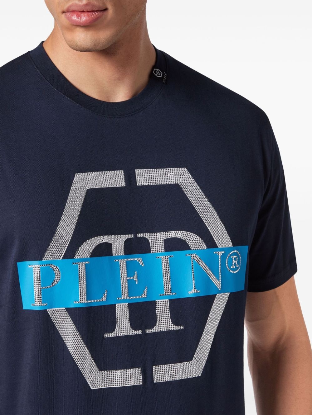 PP Tape-print round-neck T-shirt - 5