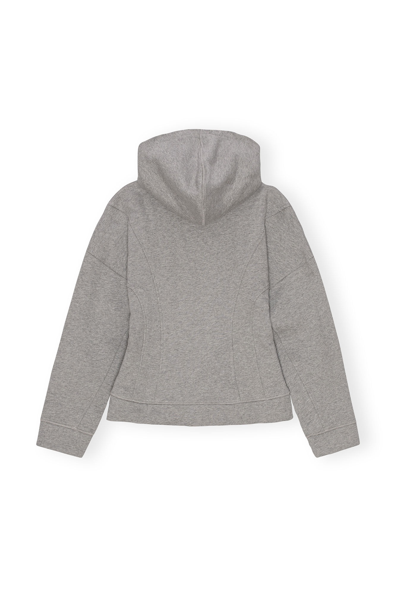 GREY FLEECE ZIP HOODIE - 2