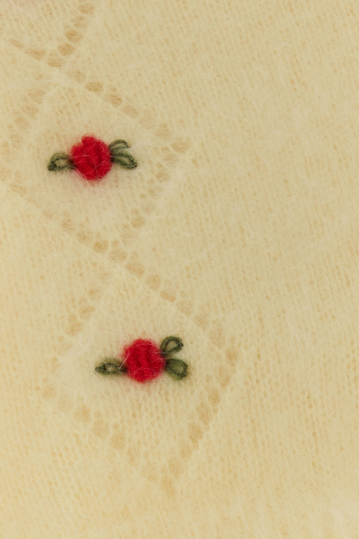 Pastel yellow mohair blend sweater - 3