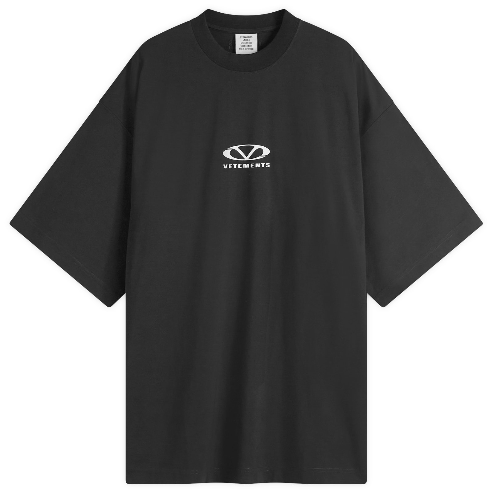 人気★関税込【VETEMENTS】SPRING WATER LOGOTシャツBlack Vetements Men's Spring Water Logo T-Shirt in Black Vetements