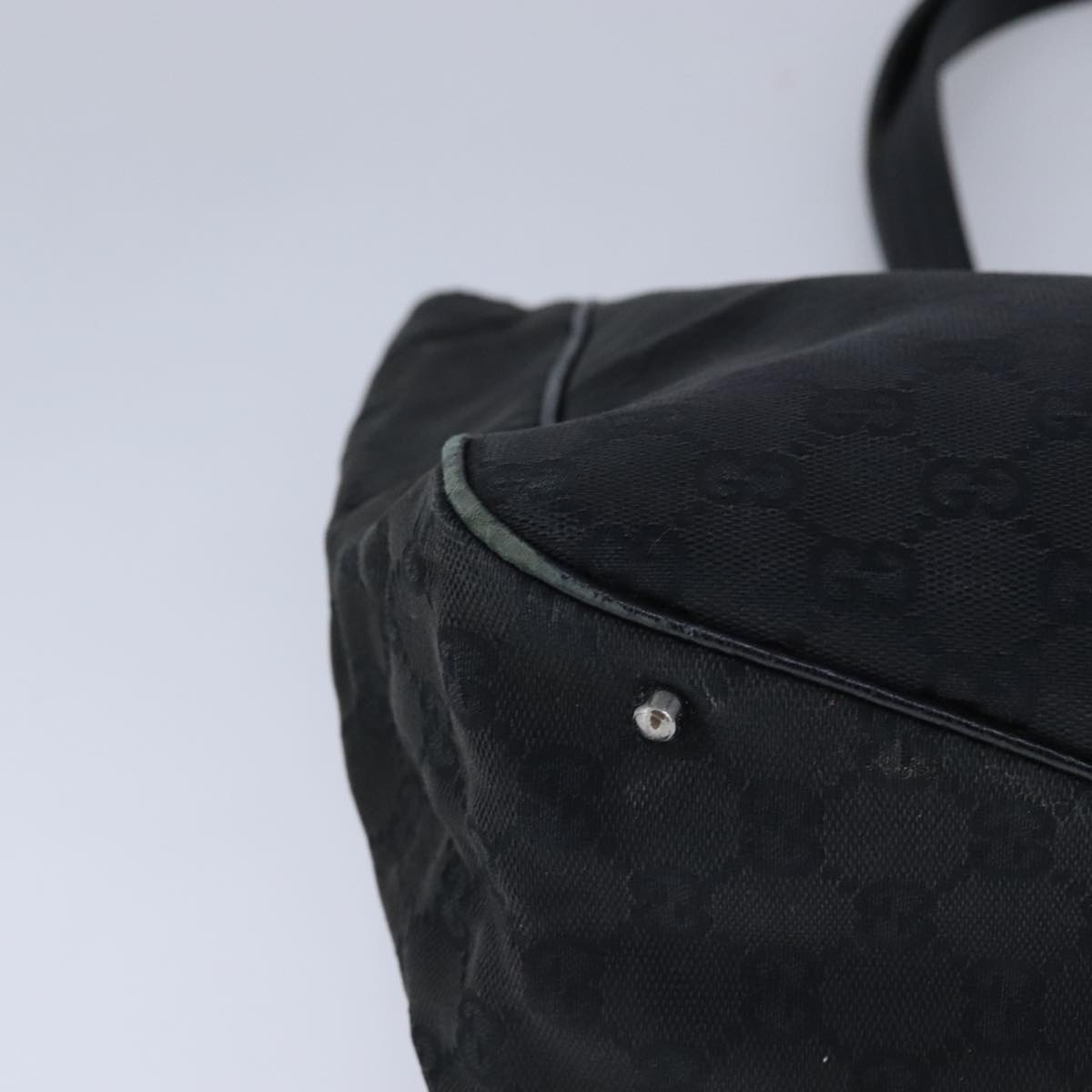 GUCCI GG Canvas Tote Bag Canvas Black - 10