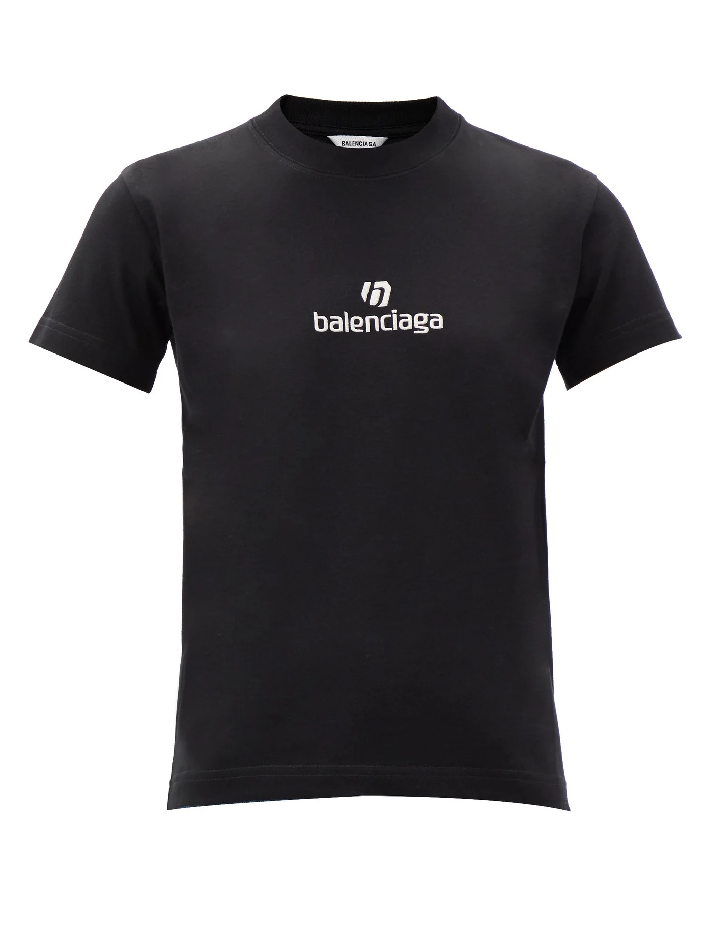 Logo-embroidered cotton-jersey T-shirt - 1