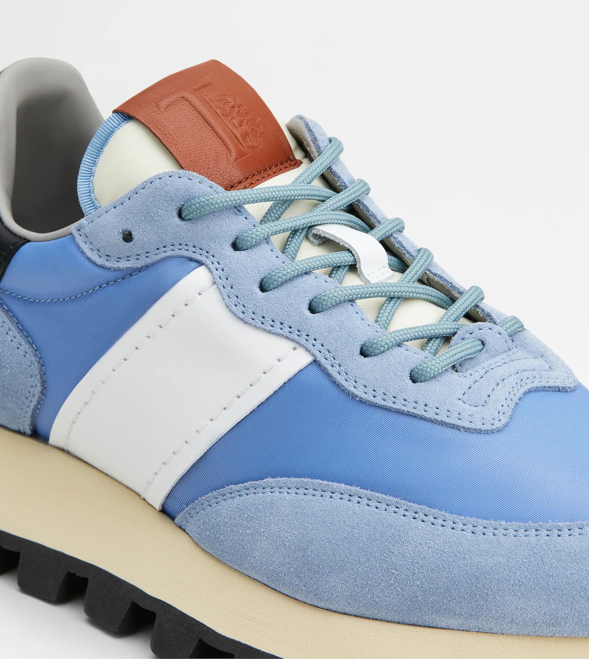 SNEAKERS TOD'S 1T IN SUEDE AND FABRIC - LIGHT BLUE - 5