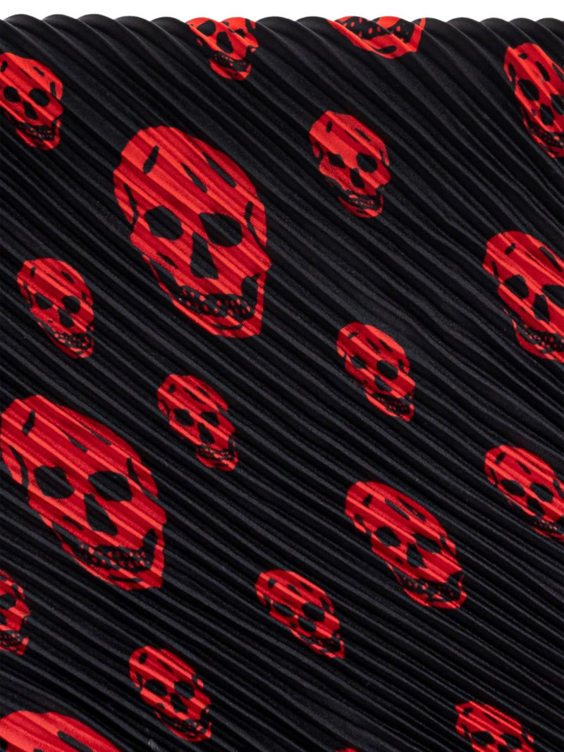 Alexander McQueen skull-print silk scarf outlook